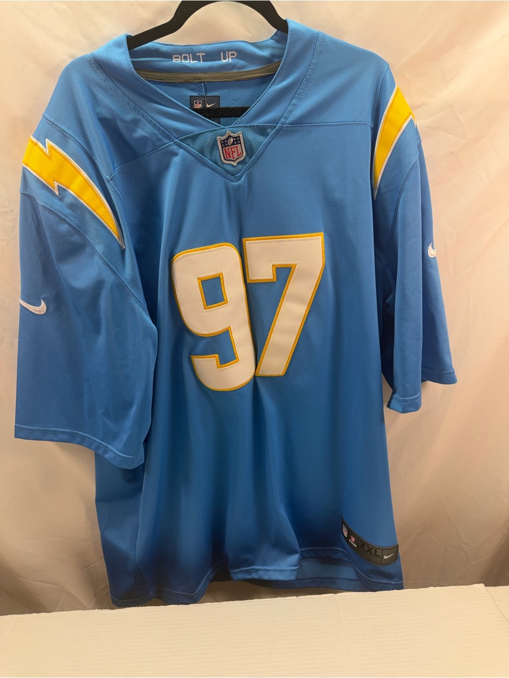 NIKE Los Angeles Chargers Joey Bosa #97 On Field NFL Jersey Men’s XXL Blue